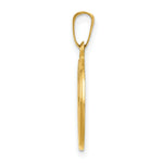 Load image into Gallery viewer, 14K Yellow Gold Polished and Satin Holy Communion Medal Pendant 15mm width