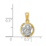 Load image into Gallery viewer, 14K Yellow Gold Yellow Gold Rhodium Plated Cherub Pendant