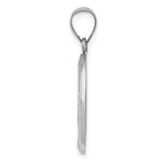 Load image into Gallery viewer, 14K White Gold Polished and Satin Miraculous Medal Pendant 13mm width