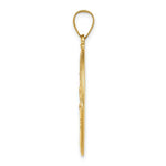 Load image into Gallery viewer, 14K Yellow Gold Polished and Satin St. Christopher Medal Pendant 18mm width