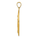 Load image into Gallery viewer, 14K Yellow Gold Polished and Satin Miraculous Medal Pendant 20mm width