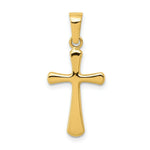 Load image into Gallery viewer, 14K Yellow Gold Polished Cross Pendant 25mm length