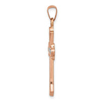 Load image into Gallery viewer, 14K Rose Gold W/ White Rhodium Cross Pendant