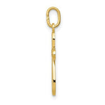 Load image into Gallery viewer, 14K Yellow Gold Polished Small Ribbon Cross Pendant