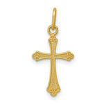 Load image into Gallery viewer, 14K Yellow Gold Polished Small Cross Pendant