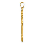 Load image into Gallery viewer, 14K Yellow Gold Polished Cross Budded Pendant