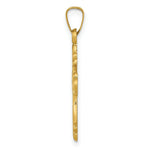 Load image into Gallery viewer, 14K Yellow Gold Polished Fleur De Lis Cross Pendant