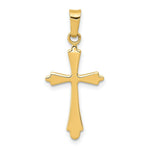 Load image into Gallery viewer, 14K Yellow Gold Polished Cross Pendant 28mm length