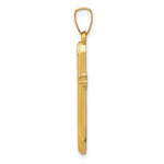 Load image into Gallery viewer, 14K Yellow Gold Textured and Polished Passion Cross Pendant