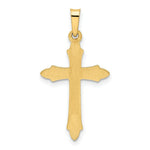 Load image into Gallery viewer, 14K Yellow Gold Textured and Polished Passion Cross Pendant