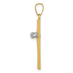 Load image into Gallery viewer, 14K Yellow Gold Diamond Polished Passion Cross Pendant
