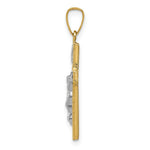 Load image into Gallery viewer, 14K Yellow Gold Polished INRI Crucifix Cross Pendant