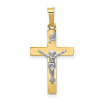 Load image into Gallery viewer, 14K Yellow Gold Polished INRI Crucifix Cross Pendant