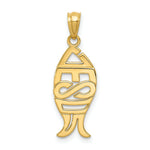 Load image into Gallery viewer, 14K Yellow Gold Polished Jesus Fish Pendant