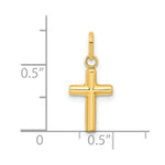 Load image into Gallery viewer, 14K Yellow Gold Hollow Cross Pendant 22mm length