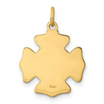 Load image into Gallery viewer, 14K Yellow Gold Solid Polished/Satin Small St. Florian Fire Dept. Badge Medal