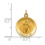 Load image into Gallery viewer, 14K Yellow Gold Solid Polished/Satin Small St. Florian Medal