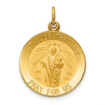 Load image into Gallery viewer, 14K Yellow Gold Solid Polished/Satin Small Round St. Jude Thaddeus Medal