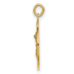 Load image into Gallery viewer, 14K Yellow Gold Solid Polished/Satin Small Round St. Michael Medal