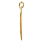 Load image into Gallery viewer, 14K Yellow Gold Solid Polished/Satin Oval Our Lady of Guadalupe Medal