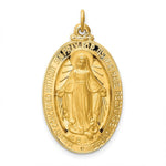 Load image into Gallery viewer, 14K Yellow Gold Solid Polished/Satin Large 3-D Oval Miraculous Medal
