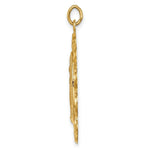 Load image into Gallery viewer, 14K Yellow Gold Solid Polished/Satin Fancy Pierced Oval Miraculous Medal