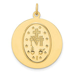 Load image into Gallery viewer, 14K Yellow Gold Solid Polished/Satin Round Miraculous Medal