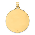 Load image into Gallery viewer, 14K Yellow Gold Solid Polished/Satin Large Raised Round Milagrosa Medal
