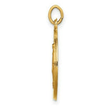 Load image into Gallery viewer, 14K Yellow Gold Solid Polished/Satin Small Round Miraculous Medal