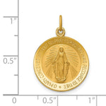 Load image into Gallery viewer, 14K Yellow Gold Solid Polished/Satin Small Round Miraculous Medal