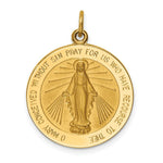 Load image into Gallery viewer, 14K Yellow Gold Solid Polished/Satin Large Round Miraculous Medal