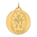Load image into Gallery viewer, 14K Yellow Gold Solid Polished/Satin Extra Large Round Miraculous Medal
