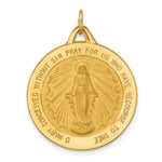 Load image into Gallery viewer, 14K Yellow Gold Solid Polished/Satin Extra Large Round Miraculous Medal