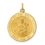 Load image into Gallery viewer, 14K Yellow Gold Solid Polished/Satin Large Queen of Holy Scapular Reversible Medal