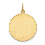 Load image into Gallery viewer, 14K Yellow Gold Solid Polished/Satin Small Round St. Christopher Medal