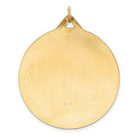 Load image into Gallery viewer, 14K Yellow Gold Solid Polished/Satin Extra Large Round St. Christopher Medal