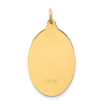 Load image into Gallery viewer, 14K Yellow Gold Solid Polished/Satin Medium Oval St. Christopher Medal