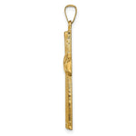 Load image into Gallery viewer, 14K Yellow Gold Hollow Polished Center X Cross