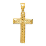 Load image into Gallery viewer, 14K Yellow Gold Diamond-cut Cross Pendant
