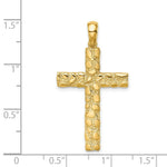 Load image into Gallery viewer, 14K Yellow Gold Nugget Cross Pendant