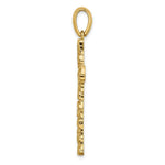 Load image into Gallery viewer, 14K Yellow Gold Nugget Cross Pendant