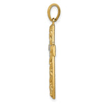 Load image into Gallery viewer, 14K Yellow Gold with White Rhodium Diamond-cut Cross Pendant