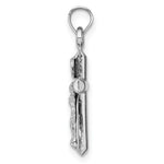 Load image into Gallery viewer, 14k White Gold Hollow Crucifix Pendant