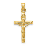 Load image into Gallery viewer, 14K Yellow Gold Hollow Crucifix Pendant