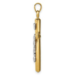 Load image into Gallery viewer, 14K Two-Tone Gold Hollow Crucifix Pendant
