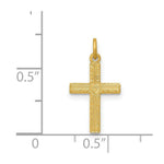 Load image into Gallery viewer, 14K Yellow Gold Heart Cross Charm