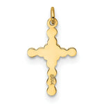 Load image into Gallery viewer, 14K Yellow Gold Small Polished Cross Charm