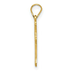 Load image into Gallery viewer, 14K Yellow Gold Budded Cross Charm