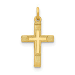 Load image into Gallery viewer, 14K Yellow Gold Small Cross Charm