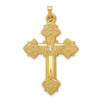 Load image into Gallery viewer, 14K Yellow Gold Hollow Cross Pendant 42mm length